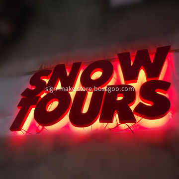 Outdoor Metal Letters Signs with LED Lights